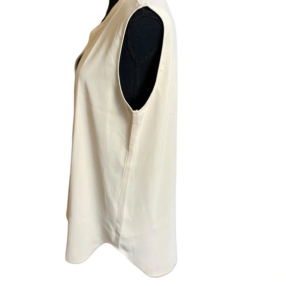 Timeson Women's Chiffon V Neck Sleeveless Blouse - Picture 5 of 7